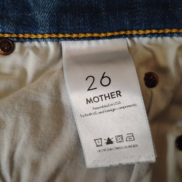 Mother The Ponyboy Cuffed Jeans in Tequila Truth, Size 26 - Picture 10 of 15